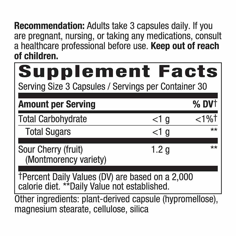 Tart Cherry Ultra Capsules, by Natures Way, image #2