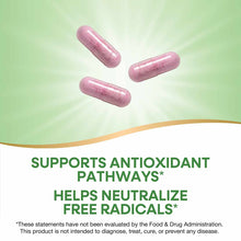 Three pink tart cherry capsules on a light green background.