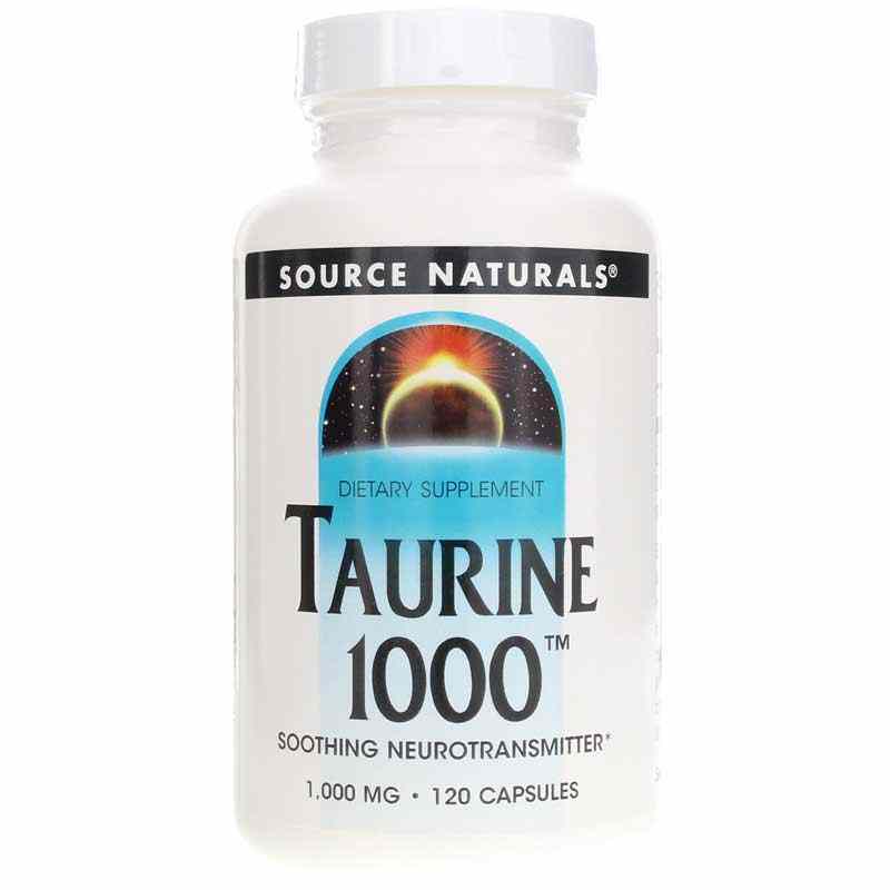 Taurine 1000, 120 Capsules, by Source Naturals