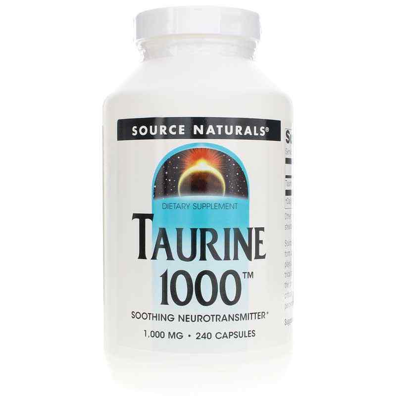 Taurine 1000, 240 Capsules, by Source Naturals