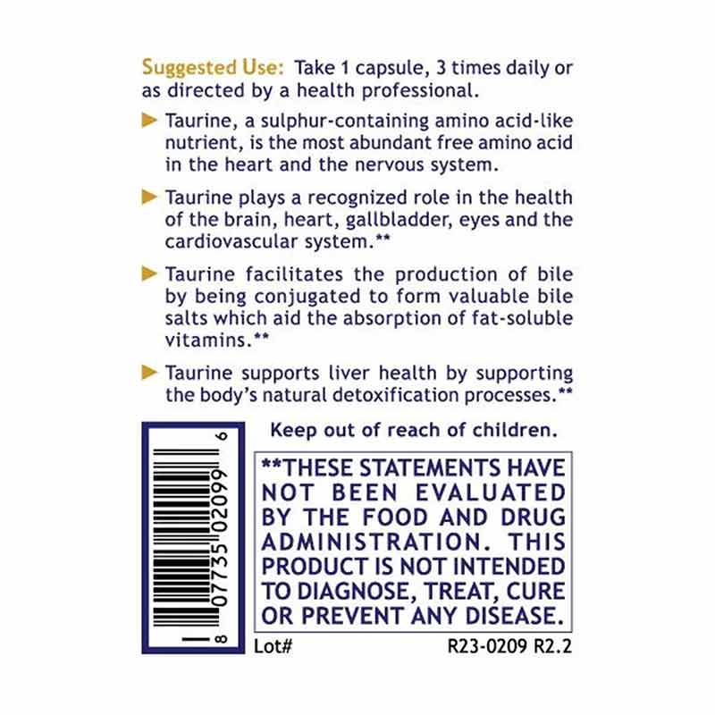 Taurine Blend Cardiovascular, by Premier Research Labs, image #3