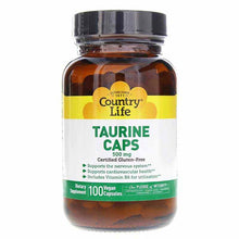 Taurine Caps 500 Mg, by Country Life