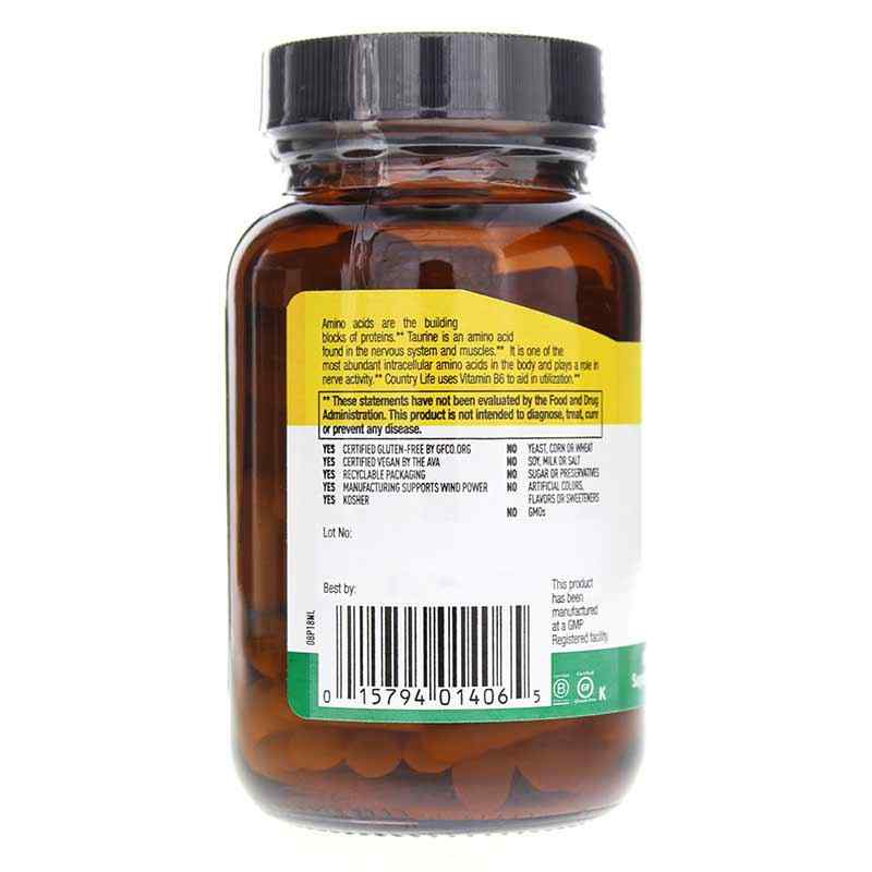 Taurine Caps 500 Mg, by Country Life, image #3