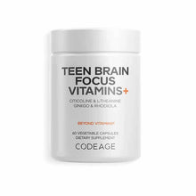 Teen Brain Focus Vitamins+, 60 Veg Capsules, by Codeage