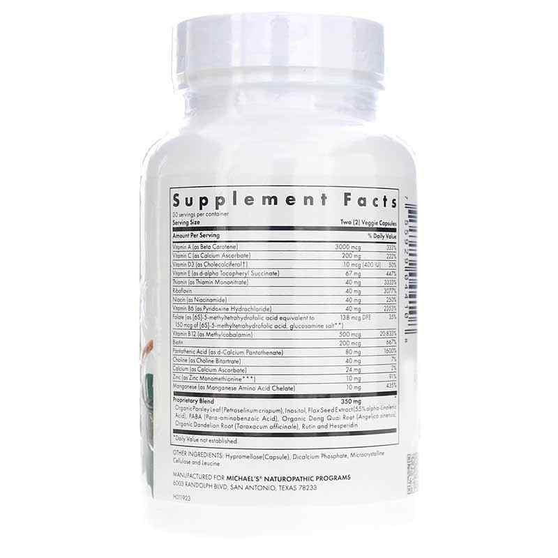 Teen Girls Multivitamin Capsules, 60 Veg Capsules, by Michael's Health, image #2