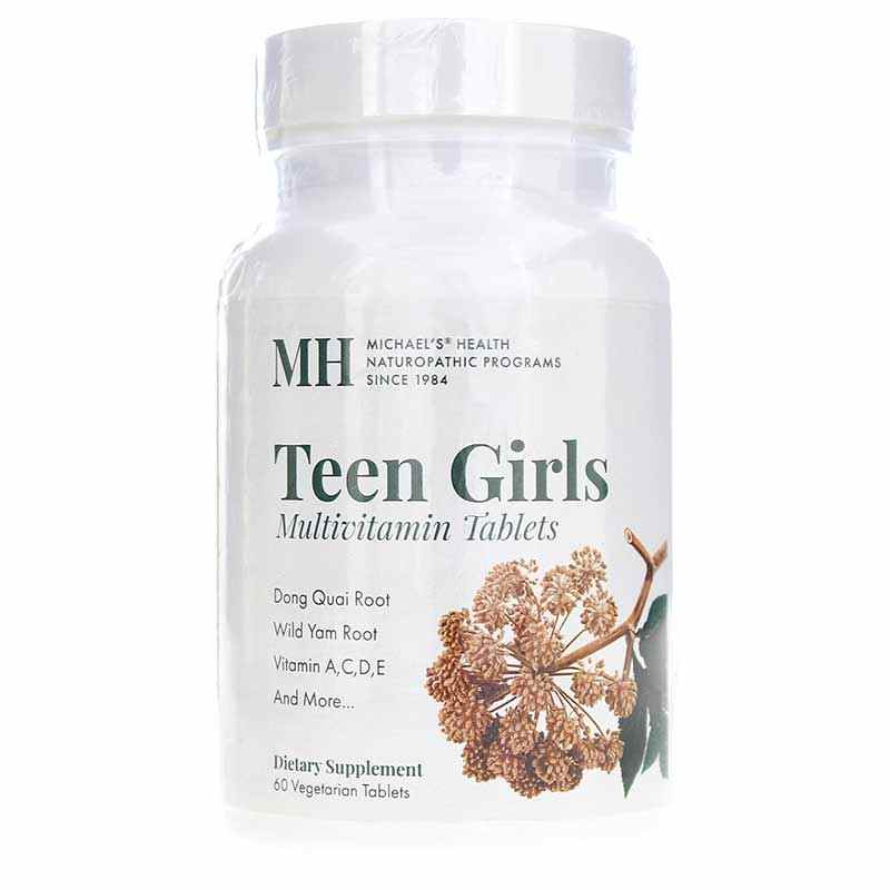 Teen Girls Multivitamin Tablets, 60 Veg Tablets, by Michael's Health