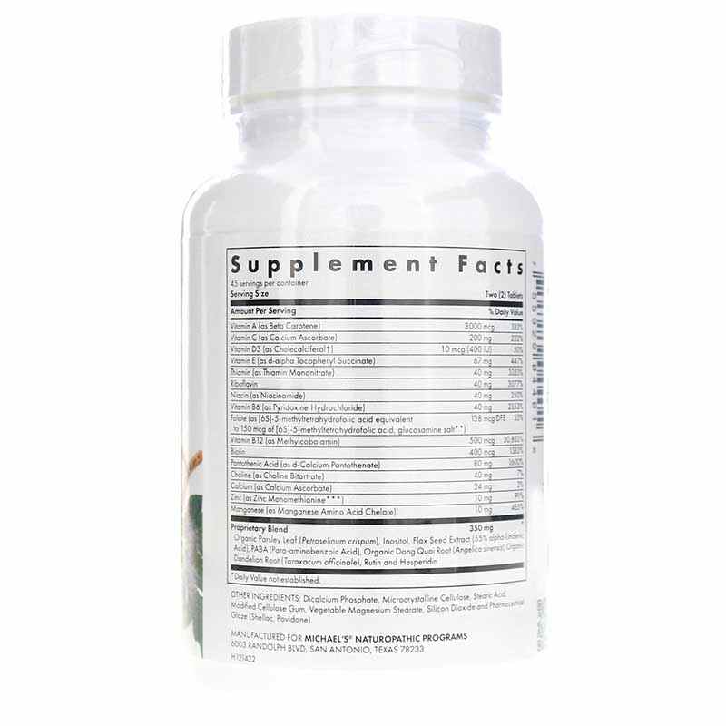 Teen Girls Multivitamin Tablets, 90 Veg Tablets, by Michael's Health, image #2