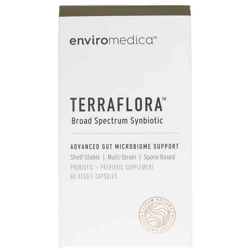 Terraflora Broad Spectrum Synbiotic, 60 Veg Capsules, by Enviromedica