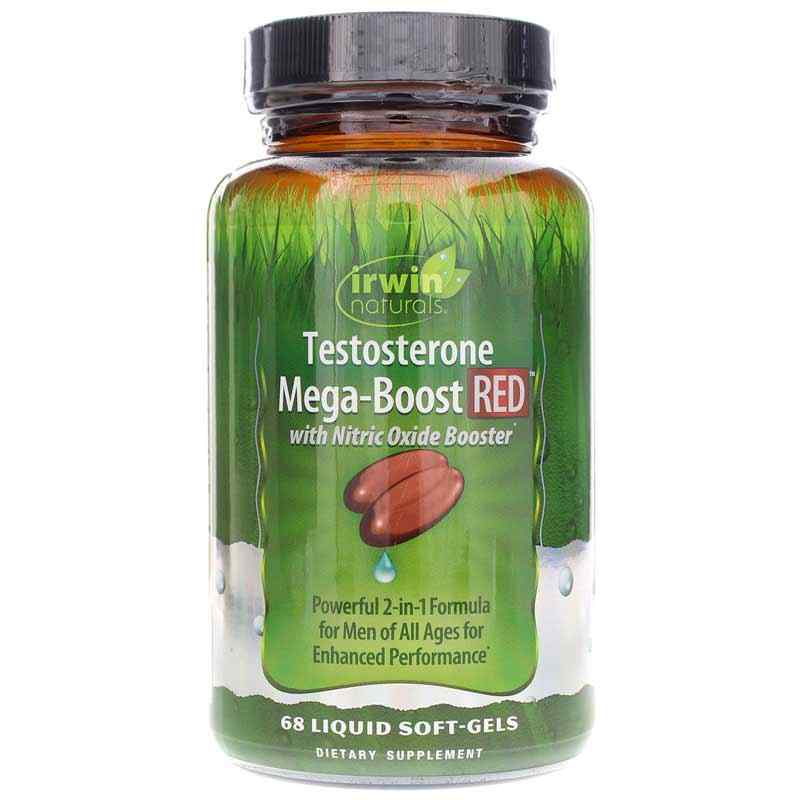 Mega Boost Testosterone Mega-Boost RED, Irwin Naturals – Professional Supplement ...