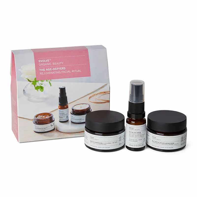 The Age-Defyers Travel Set, by Evolve Organic Beauty
