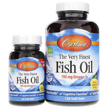 The Very Finest Fish Oil Softgels Bonus Pack, Lemon, by Carlson Labs