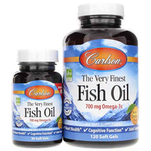 The Very Finest Fish Oil Softgels Bonus Pack, Orange, by Carlson Labs