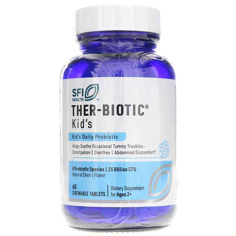 Ther-Biotic Kids Chewable Probiotic 25 Billion CFU, by SFI Health