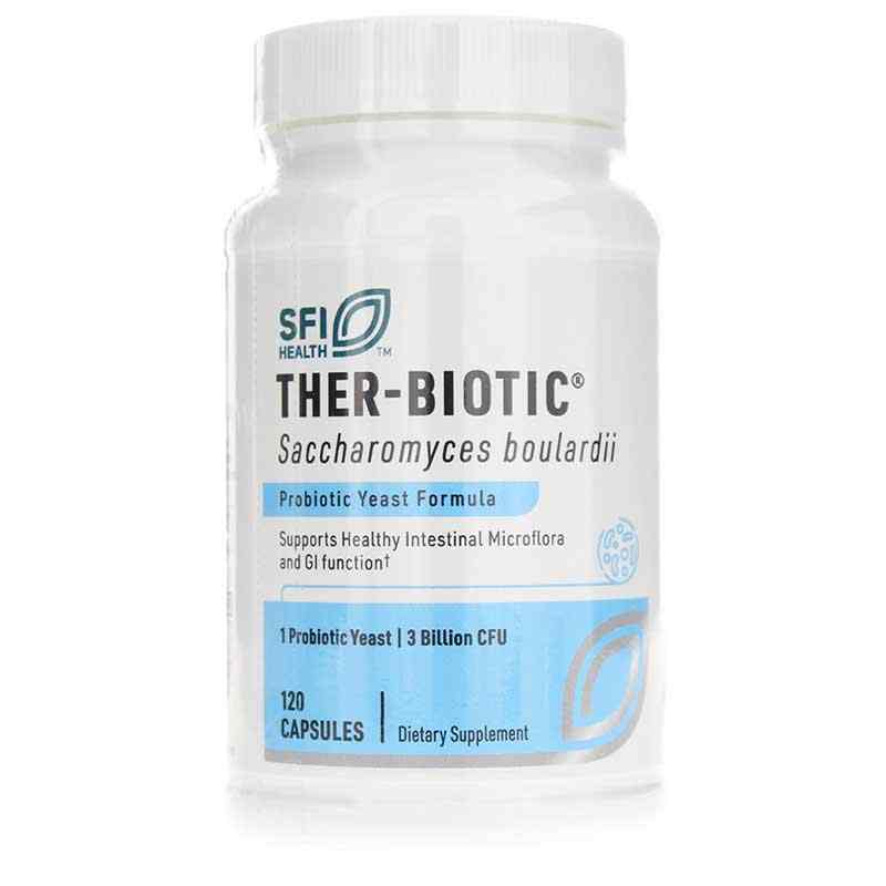 Ther-Biotic Saccharomyces boulardii 3 Billion CFU, 120 Veg Capsules, by SFI Health