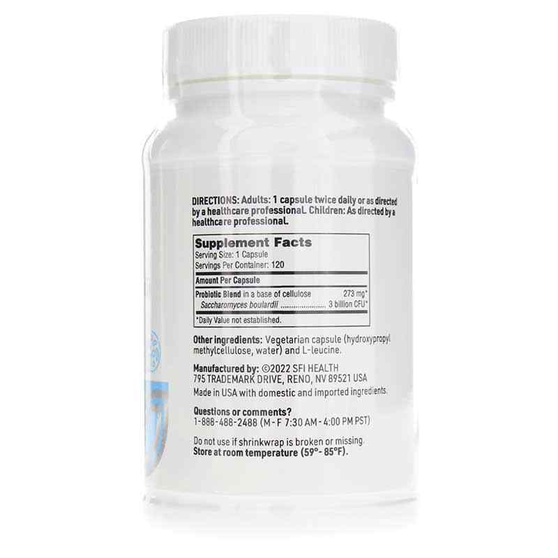 Ther-Biotic Saccharomyces boulardii 3 Billion CFU, 120 Veg Capsules, by SFI Health, image #2