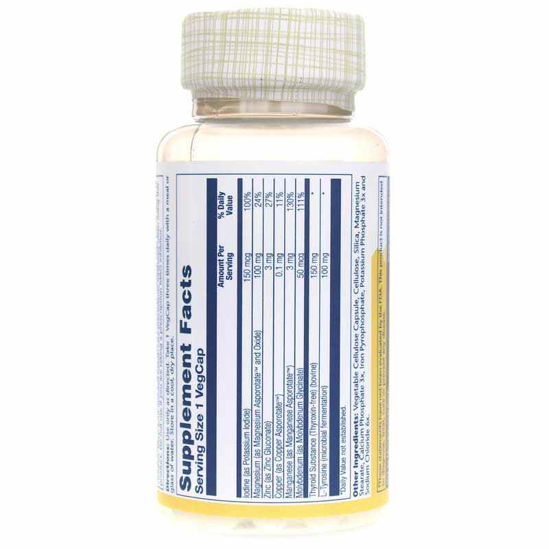 Thyroid Caps Raw Gland Concentrate, by Solaray, image #3