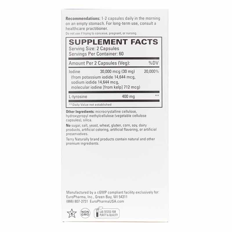 Thyroid Care, 120 Capsules, by Terry Naturally, image #2