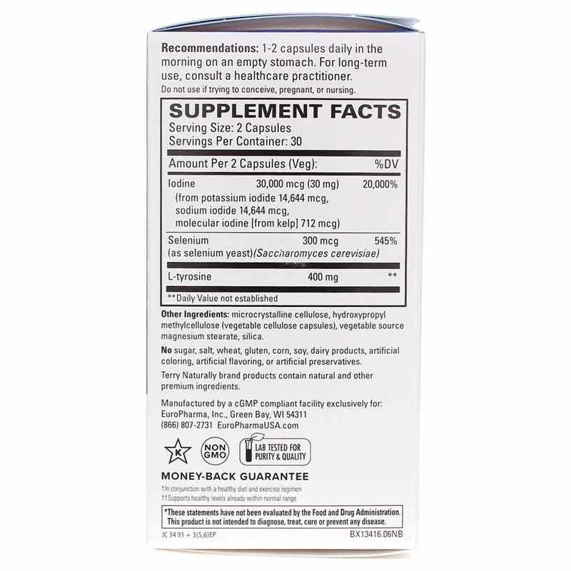 Thyroid Care Plus, 60 Capsules, by Terry Naturally, image #2