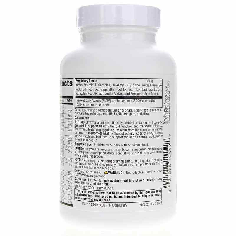 Thyroid Lift, 120 Tablets, by Planetary Herbals, image #3