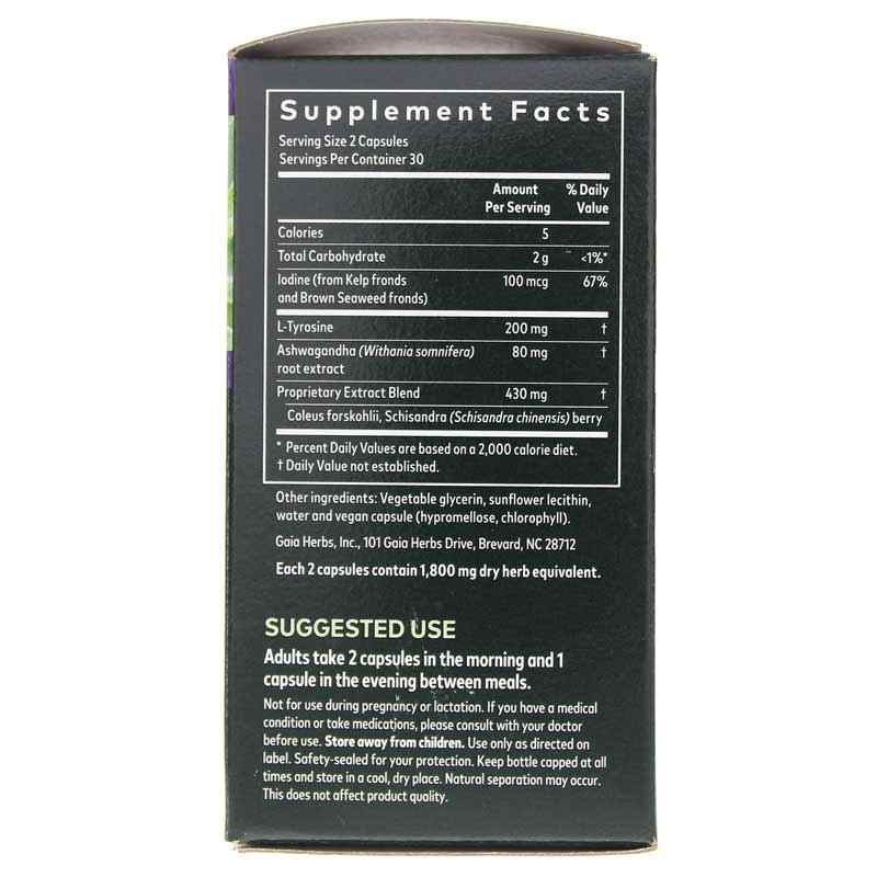 Thyroid Support, 60 Liquid Phyto Caps, by Gaia Herbs, image #2