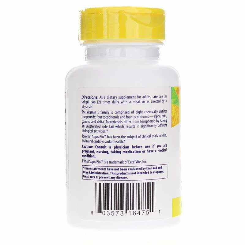 Tocomin SupraBio Tocotrienol Complex 50 Mg, 60 Softgels, by Healthy Origins, image #3