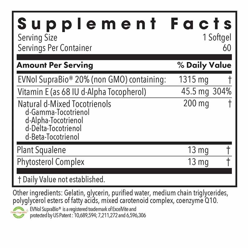 Tocomin SupraBio Tocotrienols 200 Mg, 60 Softgels, by Allergy Research Group, image #2