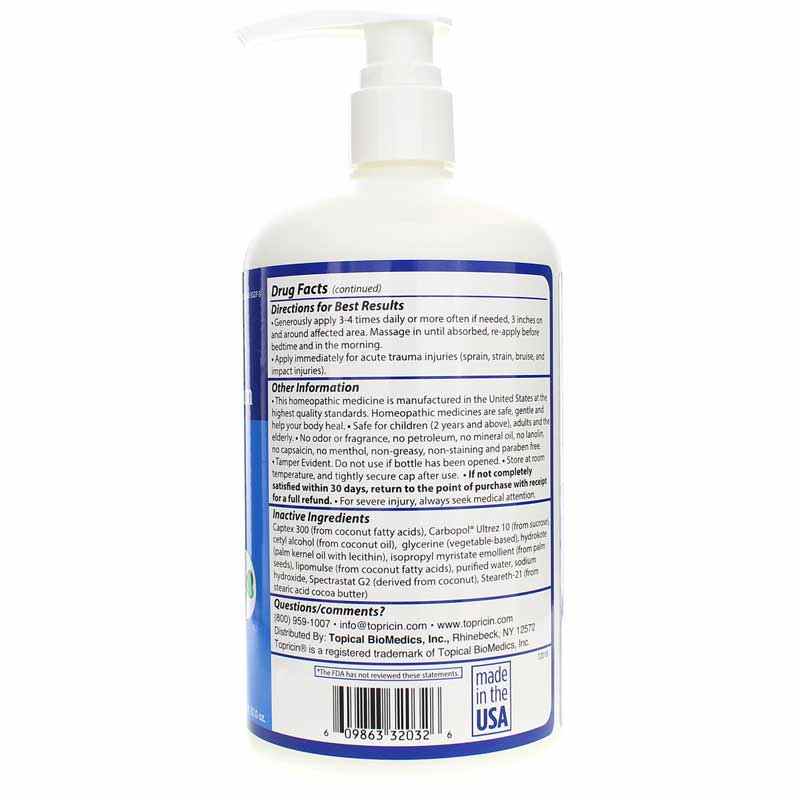 Topricin Pain Relief Cream, 32 Oz, by Topical Biomedics, image #3