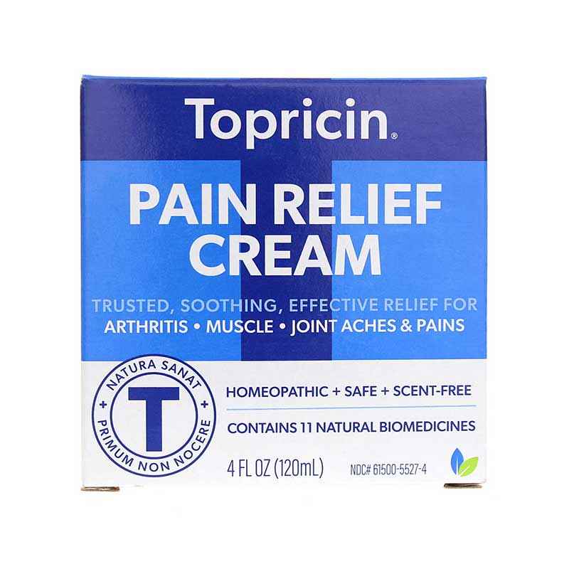 Topricin Pain Relief Cream, 4 Oz Jar, by Topical Biomedics