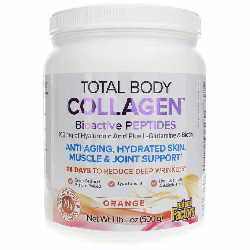 Total Body Collagen, Orange, 17 Oz, by Natural Factors