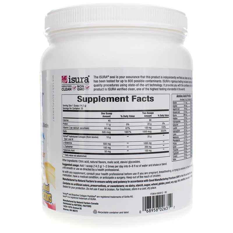 Total Body Collagen, Orange, 17 Oz, by Natural Factors, image #2