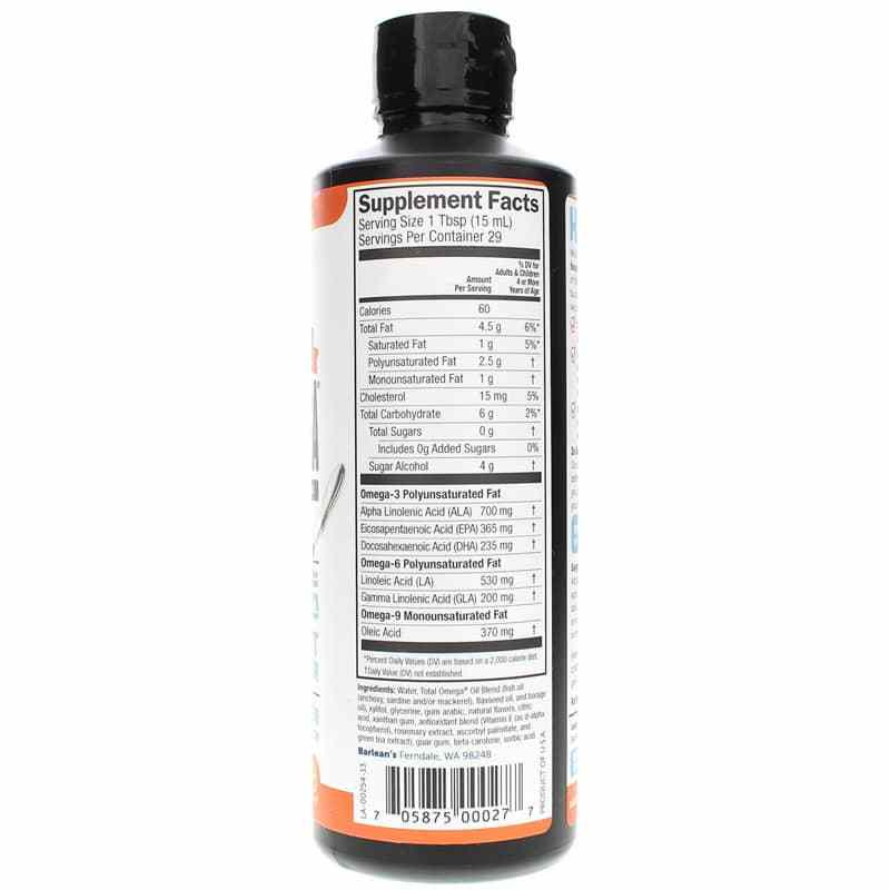 Total Omega 3-6-9 Orange Creme, by Barleans Organic Oils, image #2