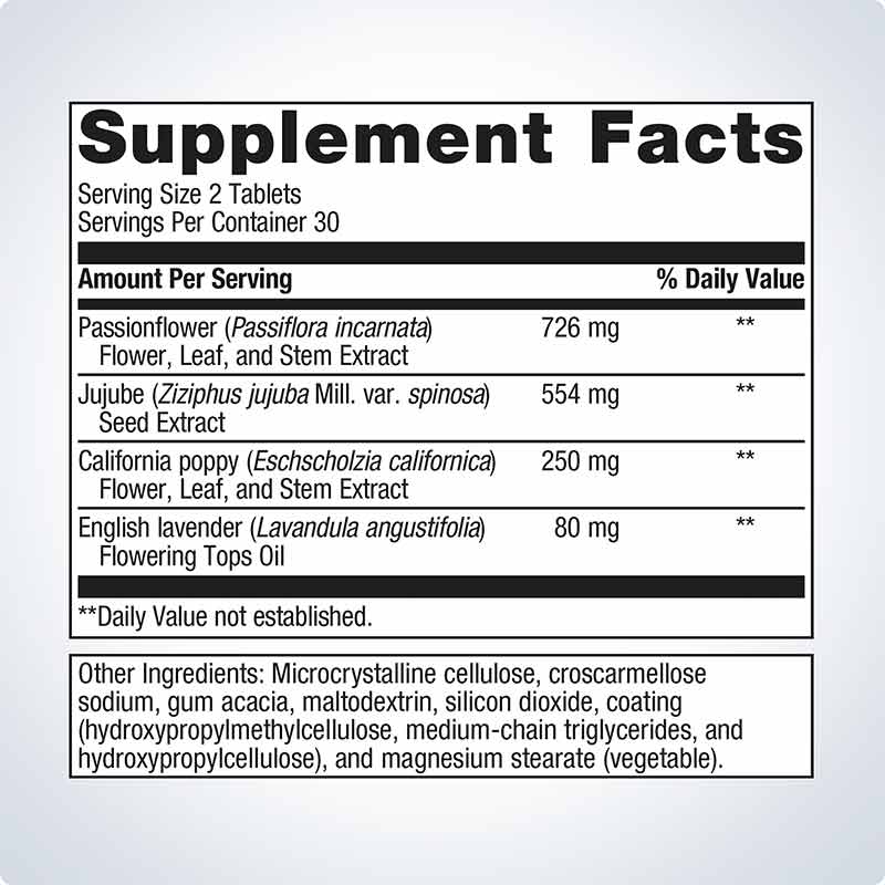 Tran-Q Sleep, 60 Tablets, by Metagenics, image #2