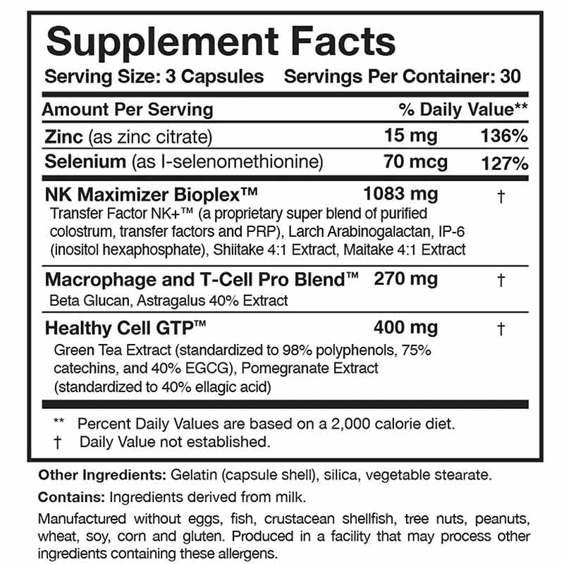 Transfer Factor Multi-Immune Mushroom-Free, by Researched Nutritionals, image #2