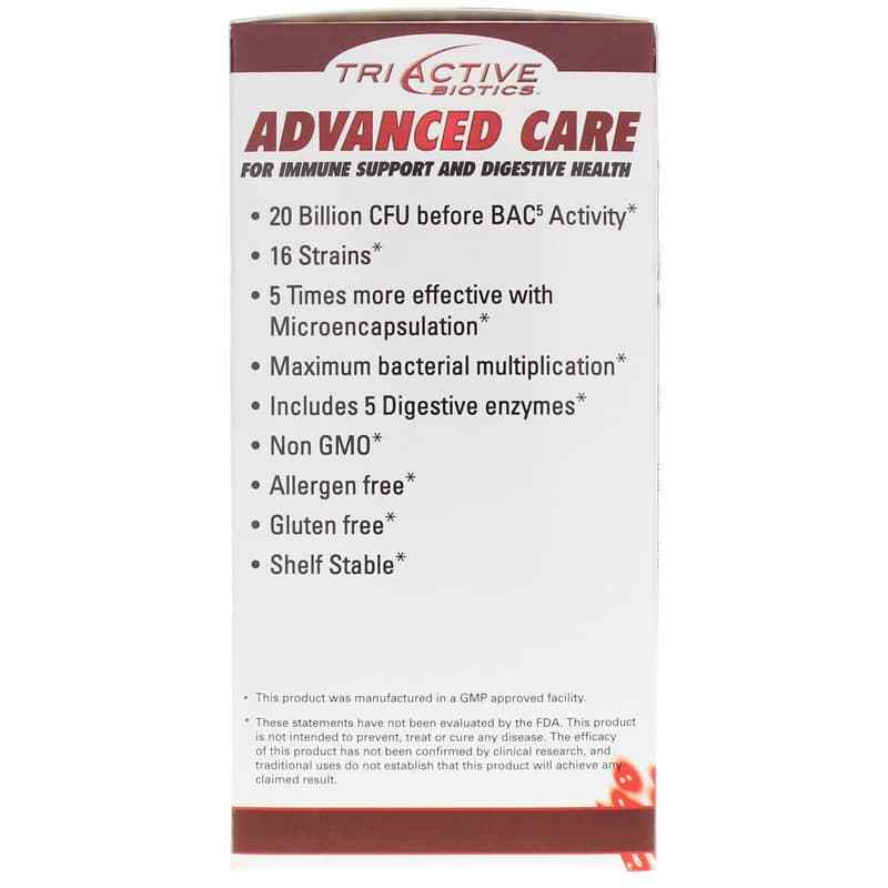 Tri Active Biotics Advanced Care Capsules, 30 Servings, by Essential Source, image #4