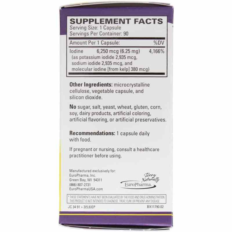 Tri-Iodine 6.25 Mg, by Terry Naturally, image #2