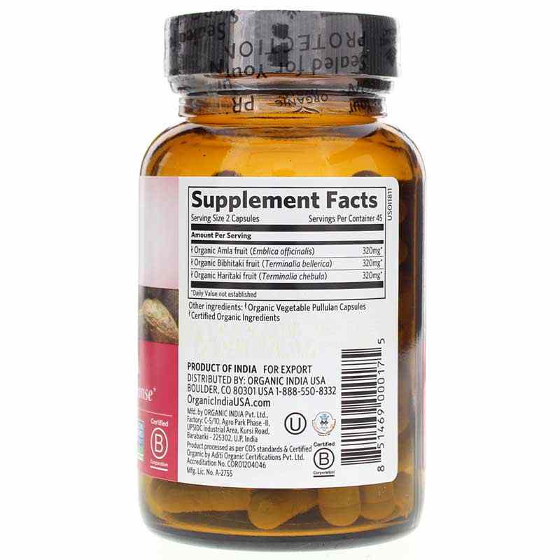 Triphala Certified Organic, 90 Veg Capsules, by Organic India, image #2