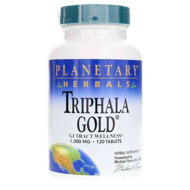 Triphala Gold 1000 Mg Tablets, 120 Tablets, by Planetary Herbals