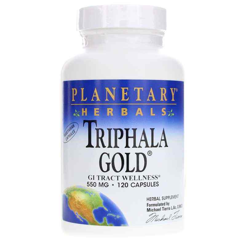 Triphala Gold 550 Mg Capsules, by Planetary Herbals