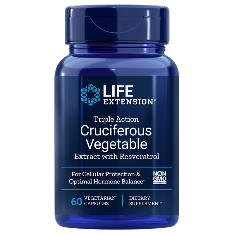Triple Action Cruciferous Vegetable Extract with Resveratrol, by Life Extension