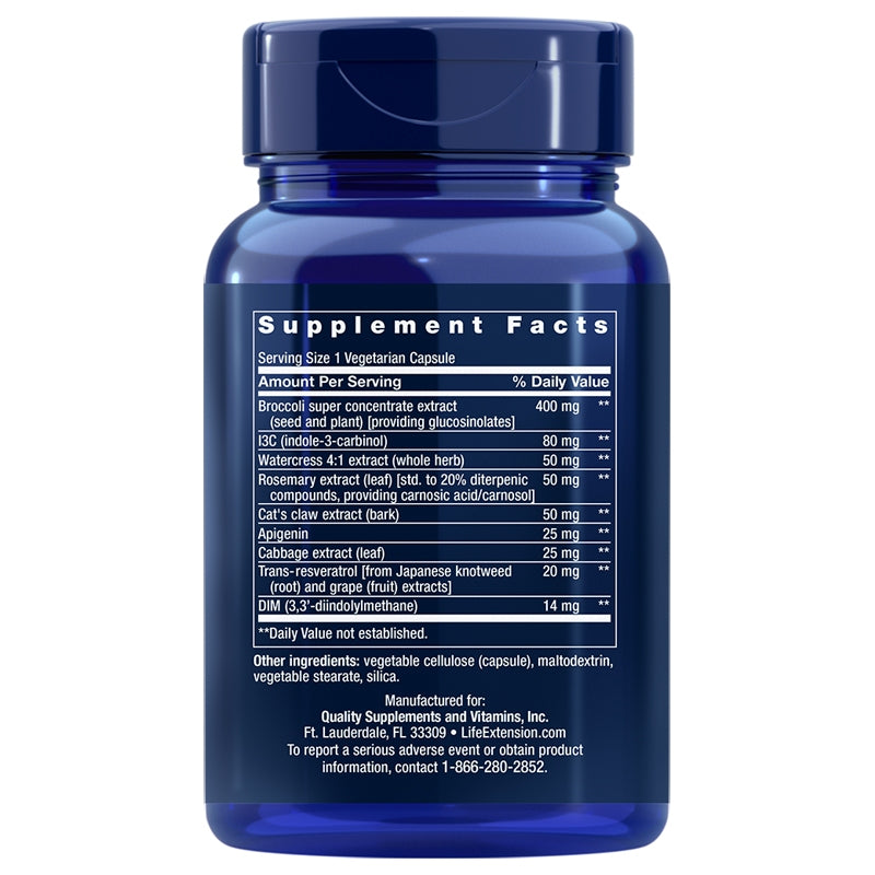 Triple Action Cruciferous Vegetable Extract with Resveratrol, by Life Extension, image #2