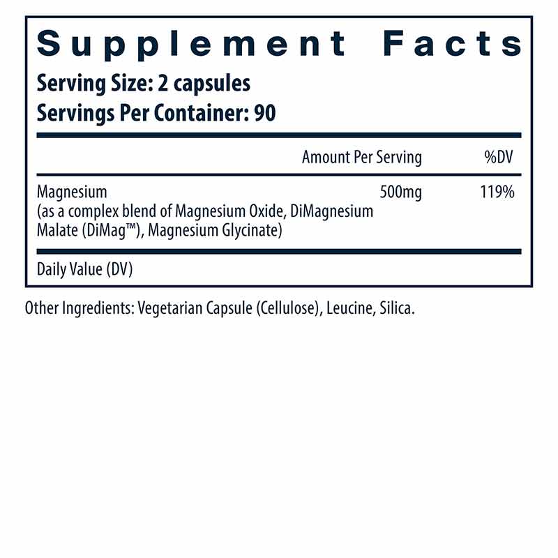 Triple Magnesium Complex, 180 Vegan Capsules, by Vital Nutrients, image #2