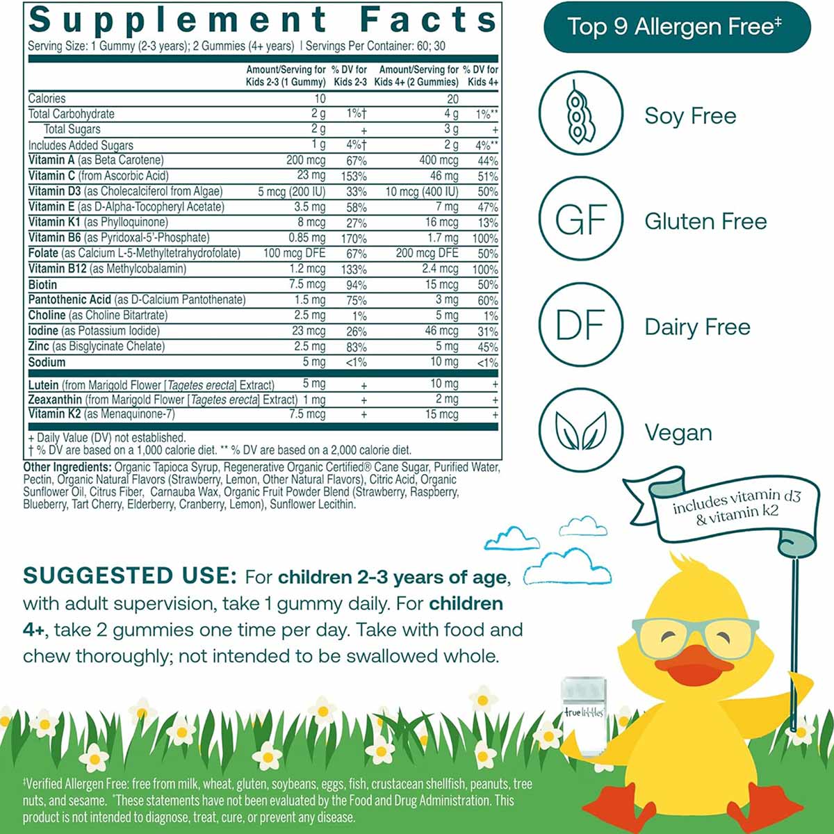 True Littles Daily Kids Multivitamin, by True Grace
