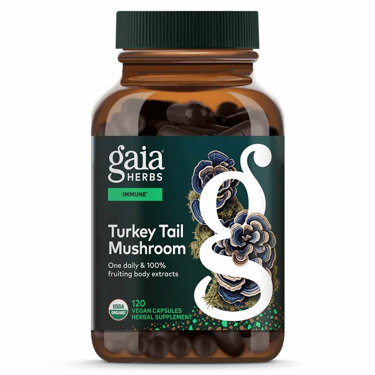 Turkey Tail Mushroom, by Gaia Herbs