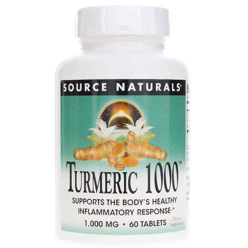 Turmeric 1000, 60 Tablets, by Source Naturals