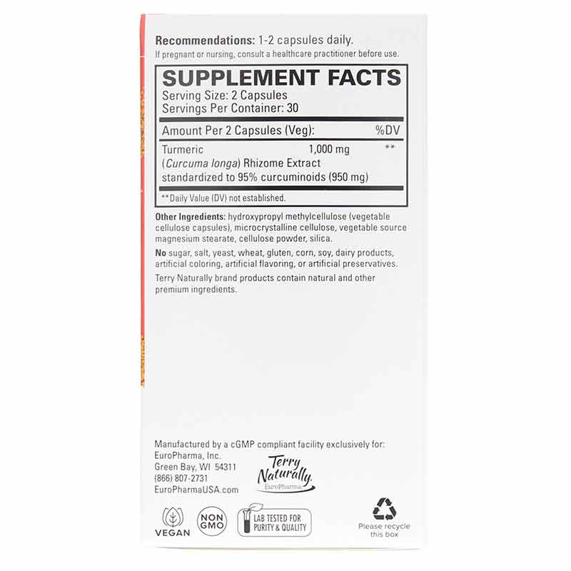 Turmeric 50X, by Terry Naturally, image #2