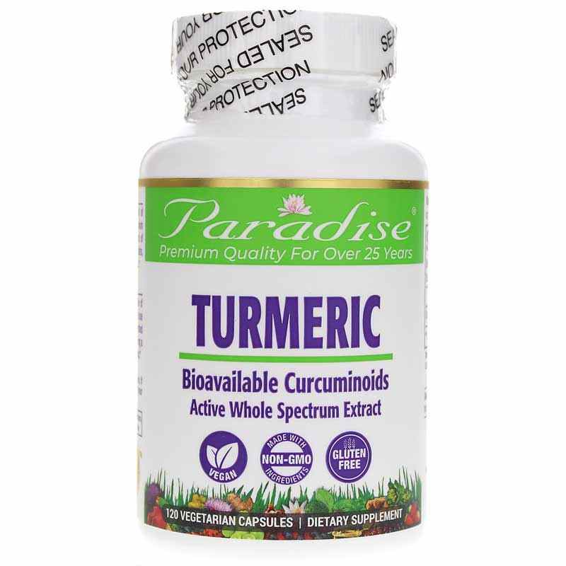 Turmeric Bioavailable Curcuminoids, 120 Veg Capsules, by Paradise Herbs