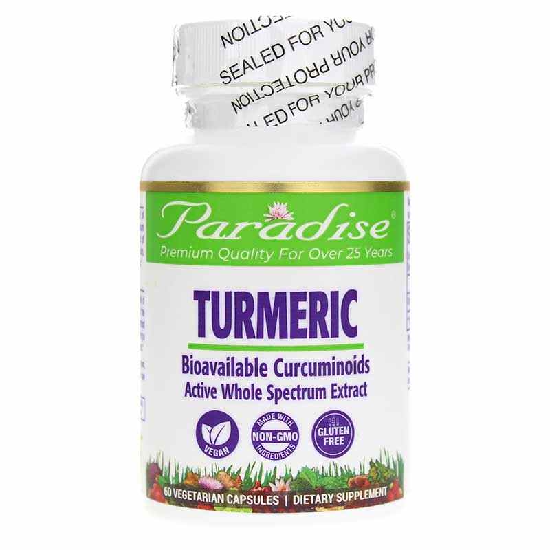 Turmeric Bioavailable Curcuminoids, 60 Veg Capsules, by Paradise Herbs