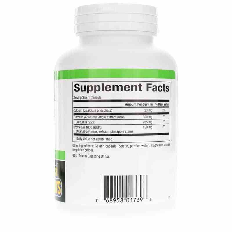 Turmeric & Bromelain 450 Mg, 180 Capsules, by Natural Factors, image #2