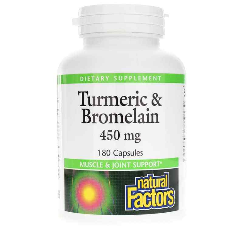 Turmeric & Bromelain 450 Mg, by Natural Factors