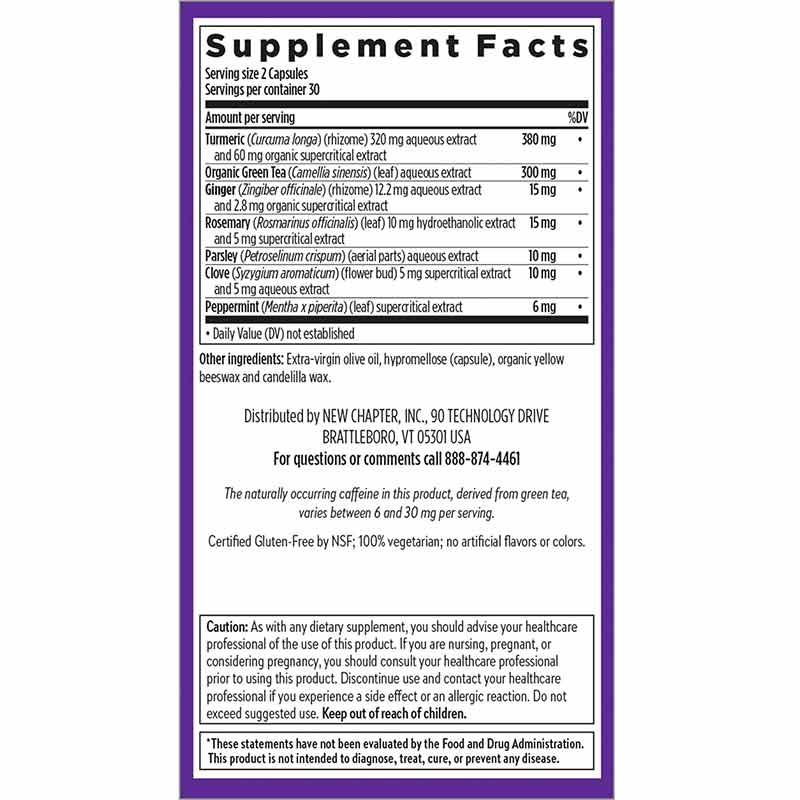 Turmeric Force Detox Action, 60 Veg Capsules, by New Chapter, image #2